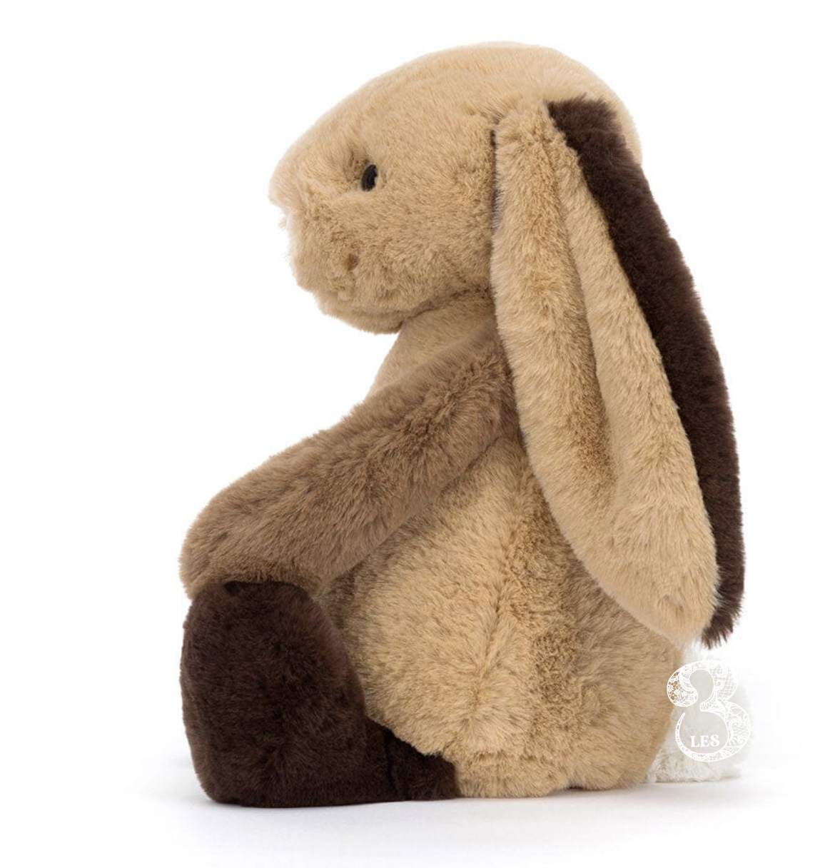 Peluche Bashful Patchwork Brown Bunny Original Lapin marron - Jellycat – Image 4
