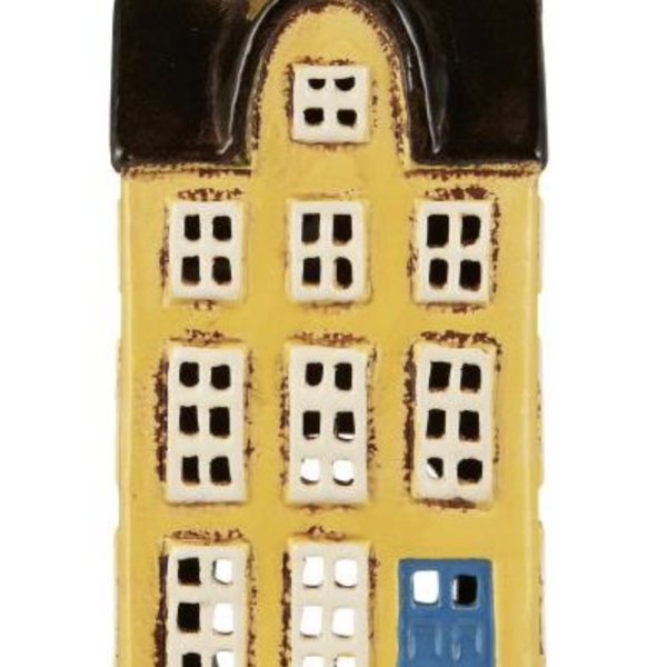 Maison f/tealight Nyhavn porte bleue ib laursen