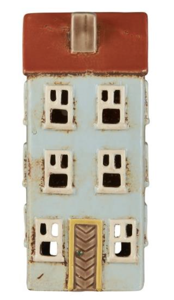Maison f/bougie Nyhavn cadre de porte jaune