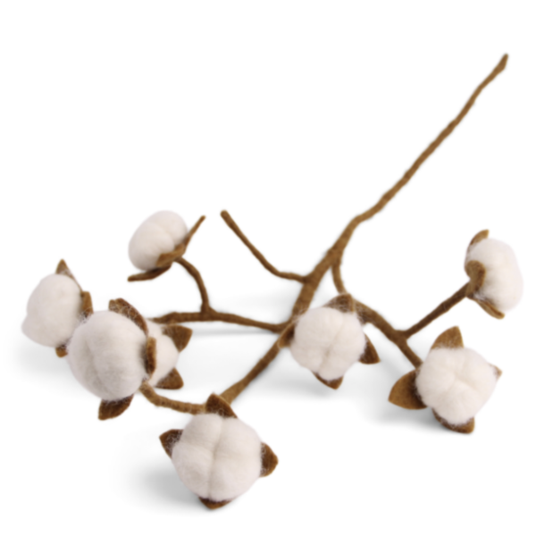Branche fleurs de coton gry & sif
