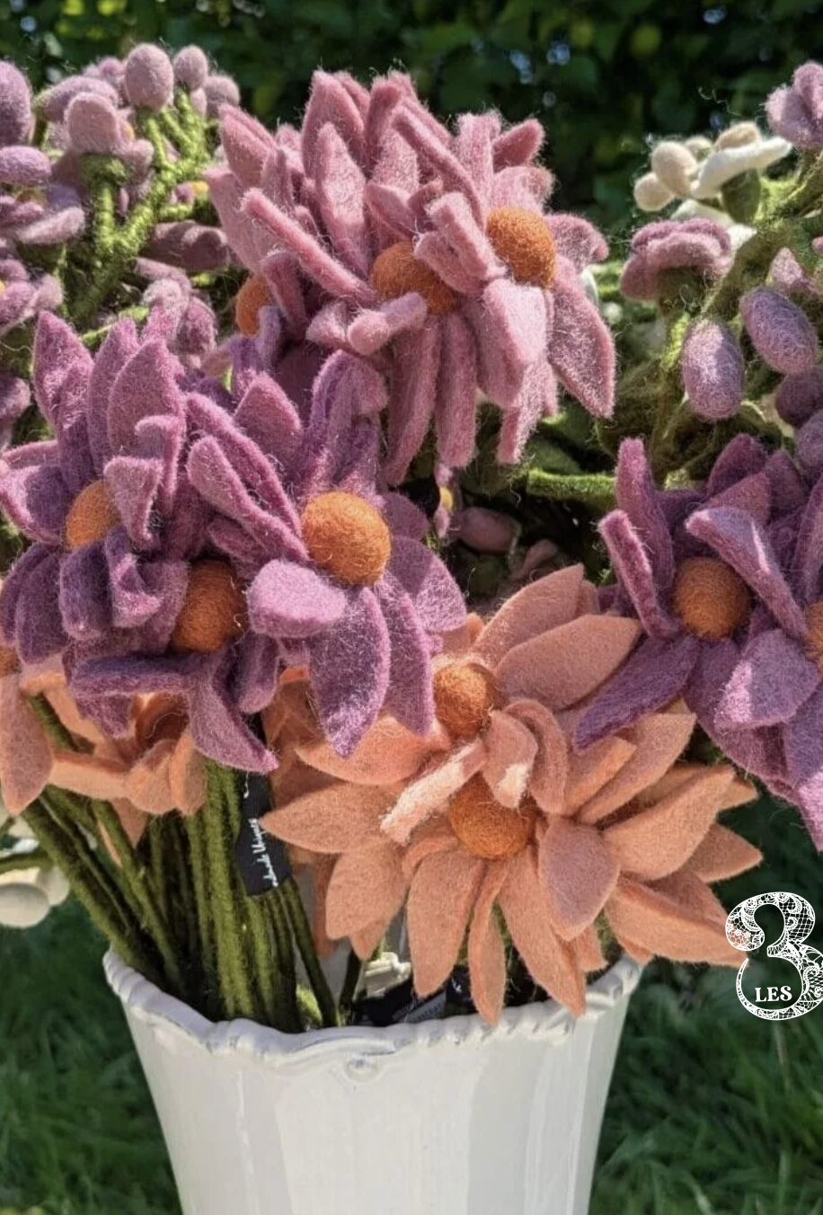 Fleur cosmos light purple en feutrine Gry&Sif – Image 2