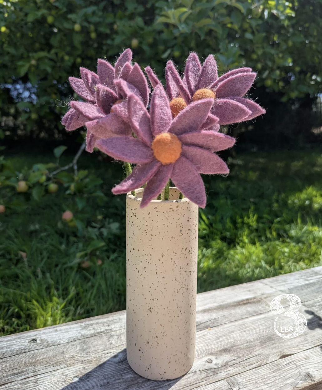 Fleur cosmos light purple en feutrine Gry&Sif – Image 3