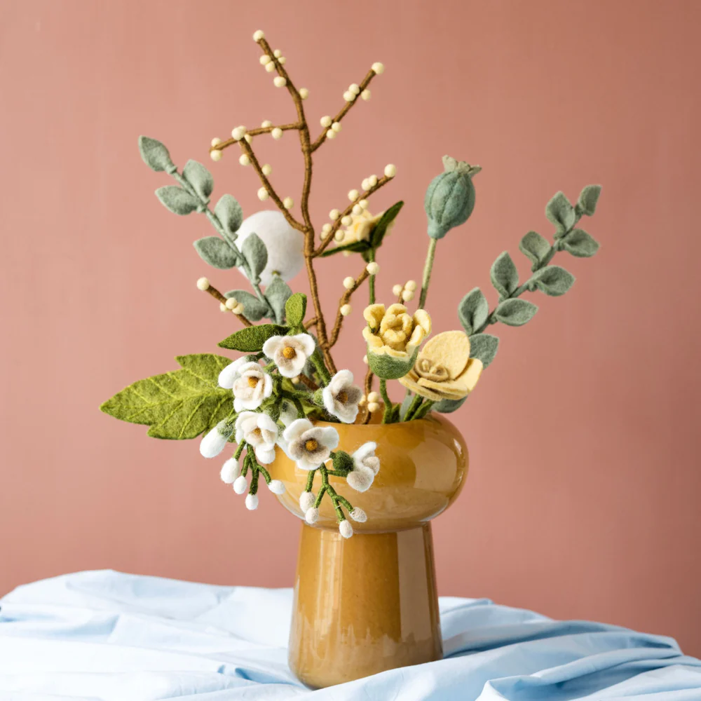 Branche fleurs de coton gry & sif