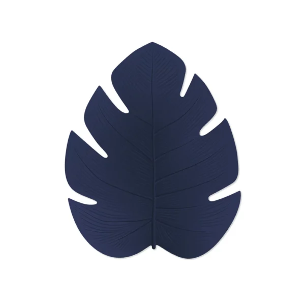 Set de table Feuille bleue en vinyle Pôdevache fabriqué en France