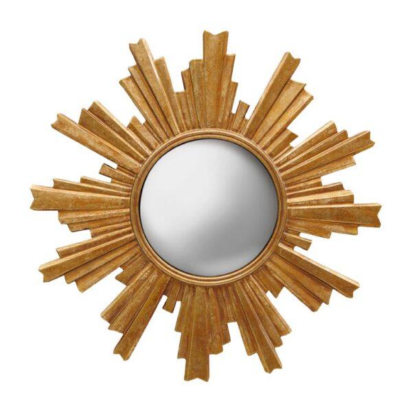 Miroir convexe doré Halo #38932 chehoma