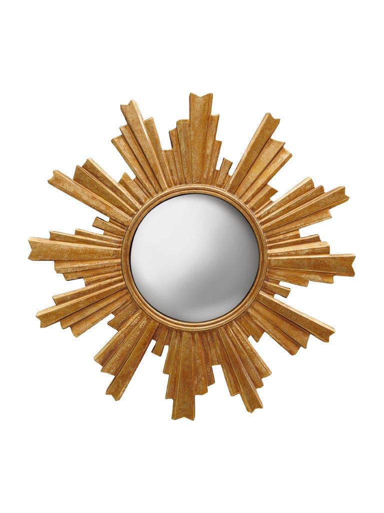 Miroir convexe doré Halo #38932 chehoma