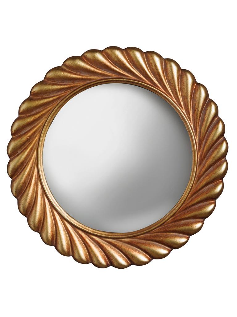 Miroir convexe doré Volupté #44582 chehoma
