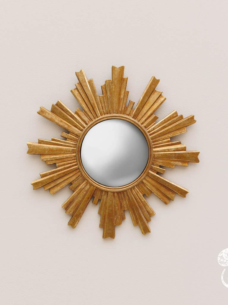 Miroir Halo convexe doré Chehoma – Image 2