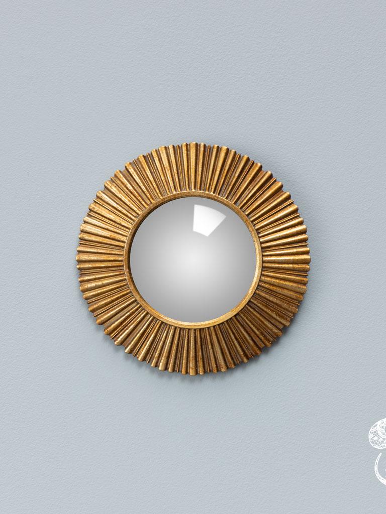 Petit miroir convexe doré Sanctus #34614 chehoma