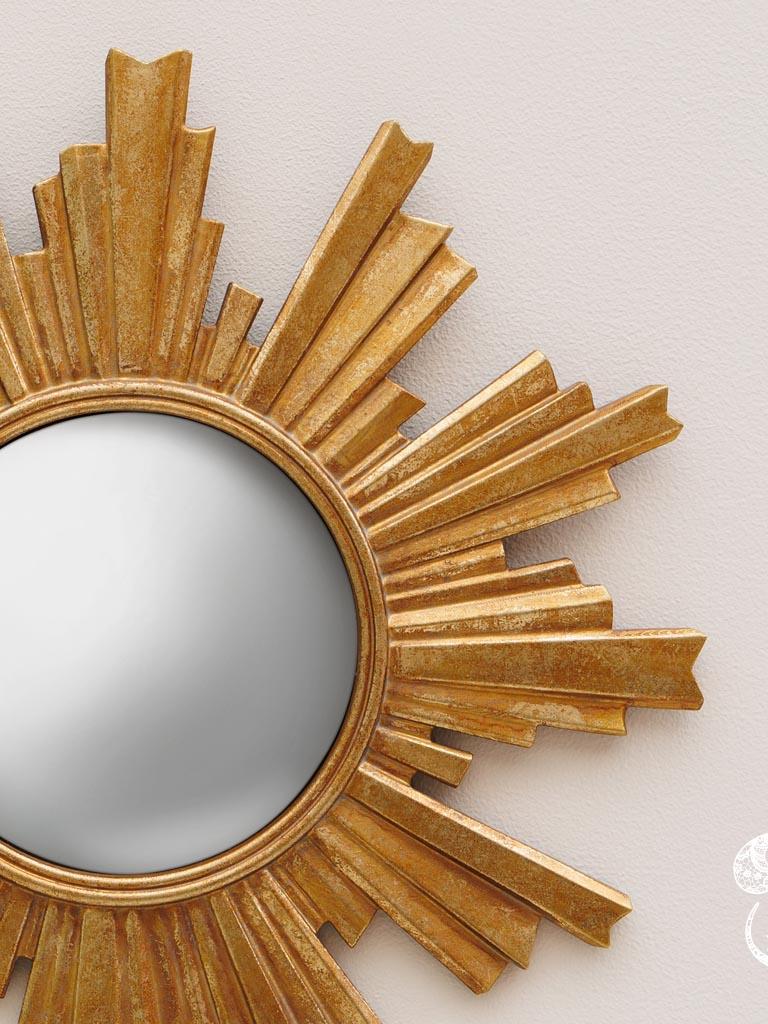 Miroir convexe doré Halo #38932 chehoma