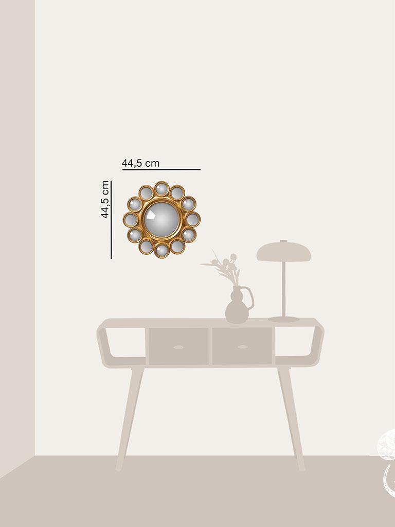 Miroir convexe doré 12 mini miroirs #31599 chehoma