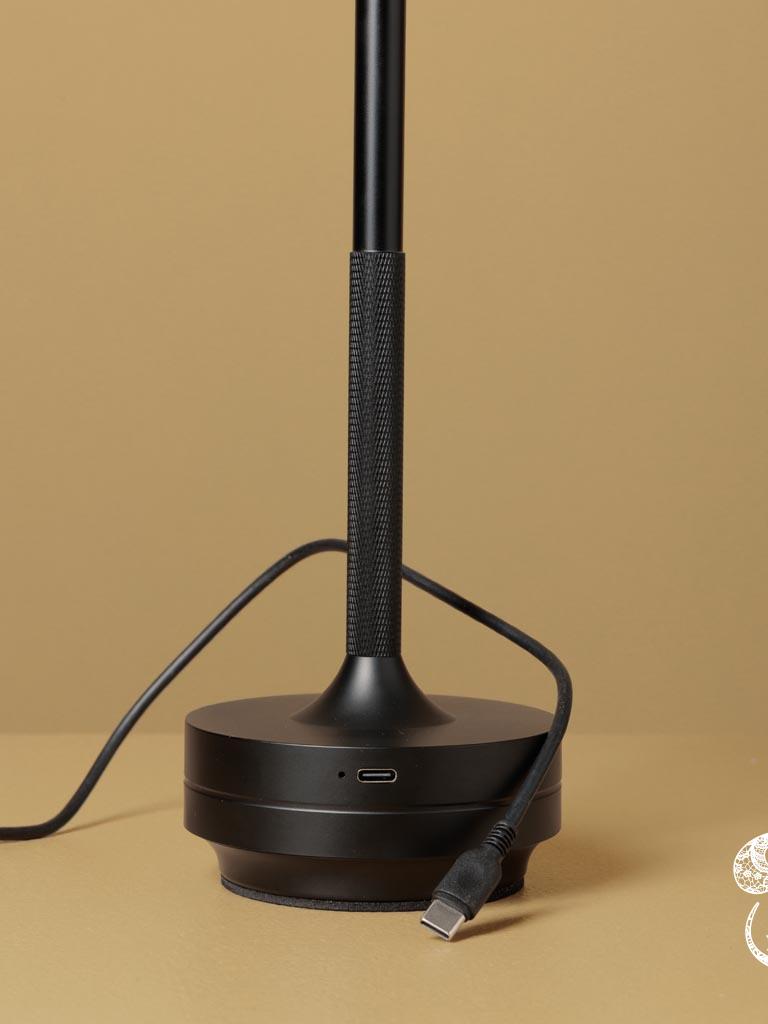 Lampe nomade dorée chargeur USB-C Horizon en metal Chehoma – Image 5